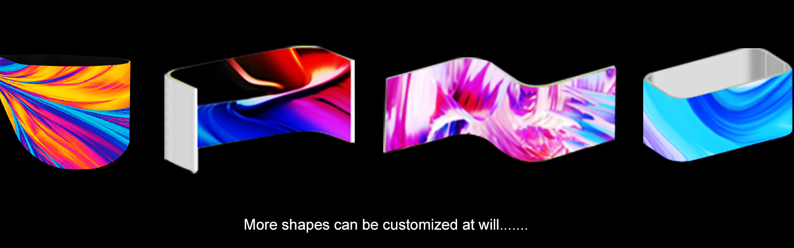 curved flexible led display wall screen